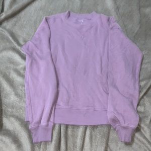 small, light purple crew neck